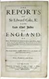 LAW  COKE, EDWARD, Sir. The Reports . . . The second edition.  1680